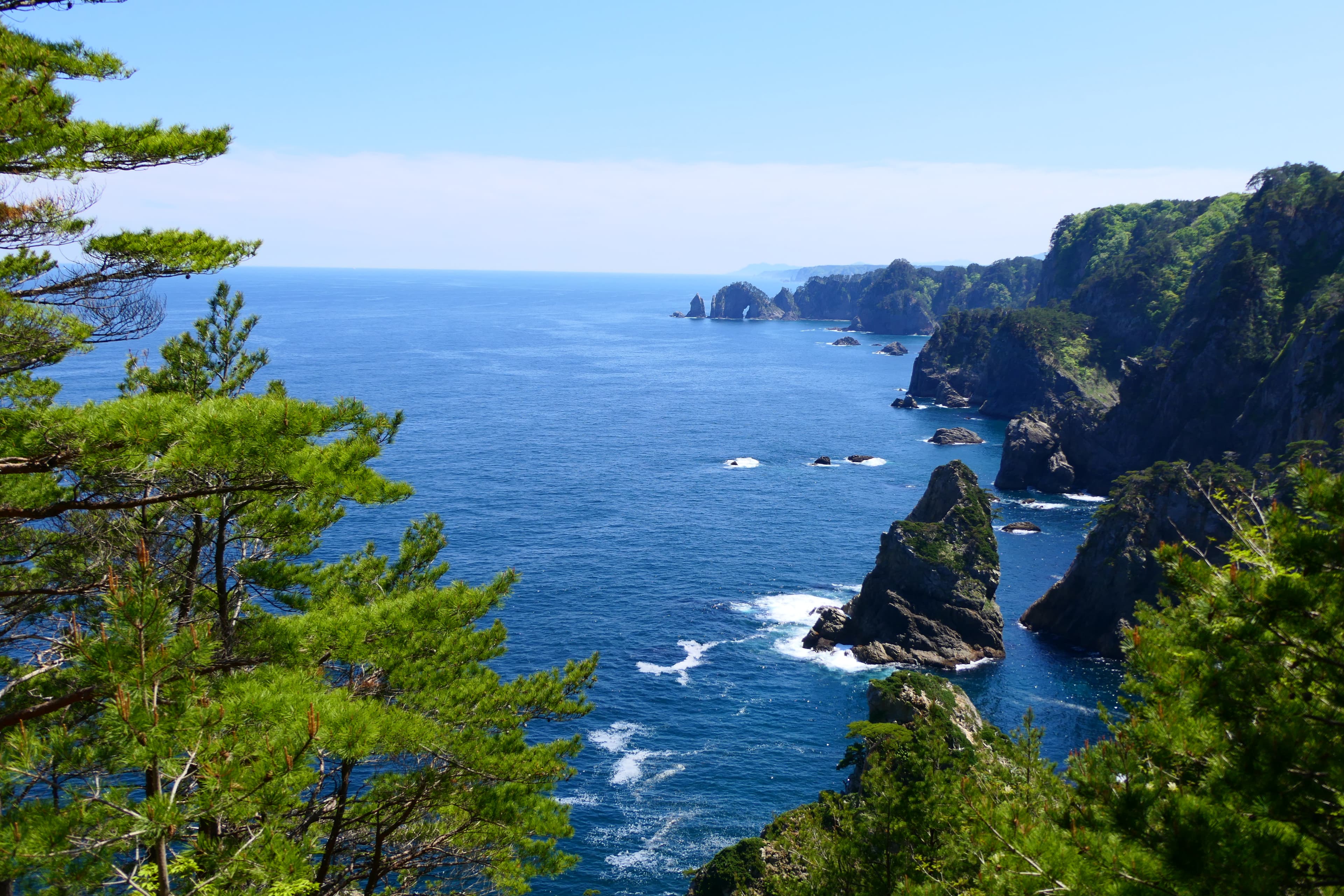海岸段丘の展望区間