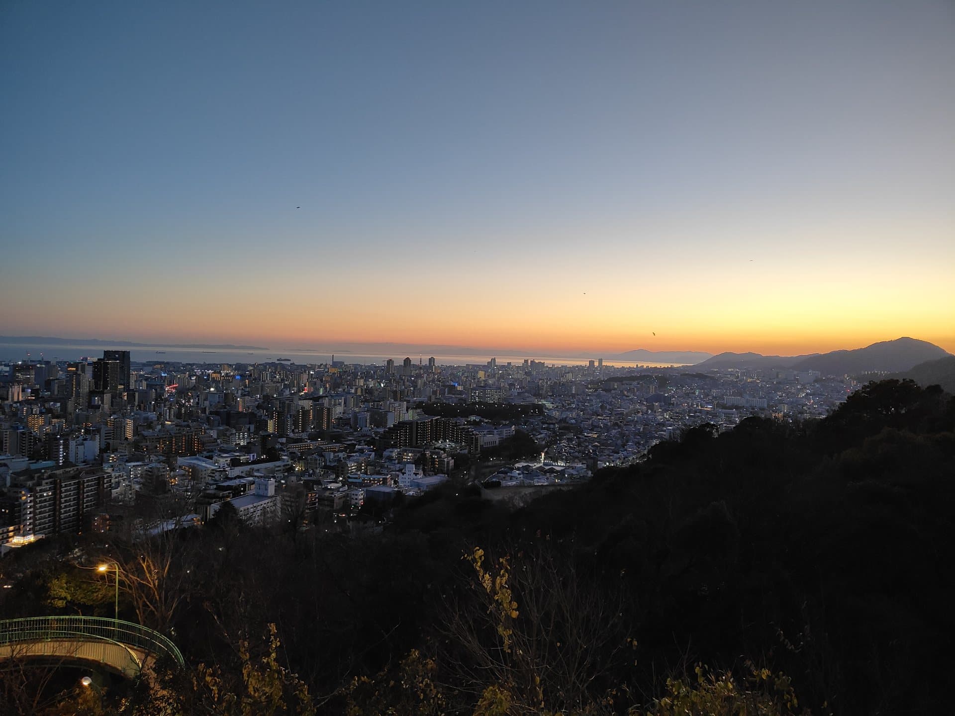 六甲山ドライブ（山上ルート）の風景 1