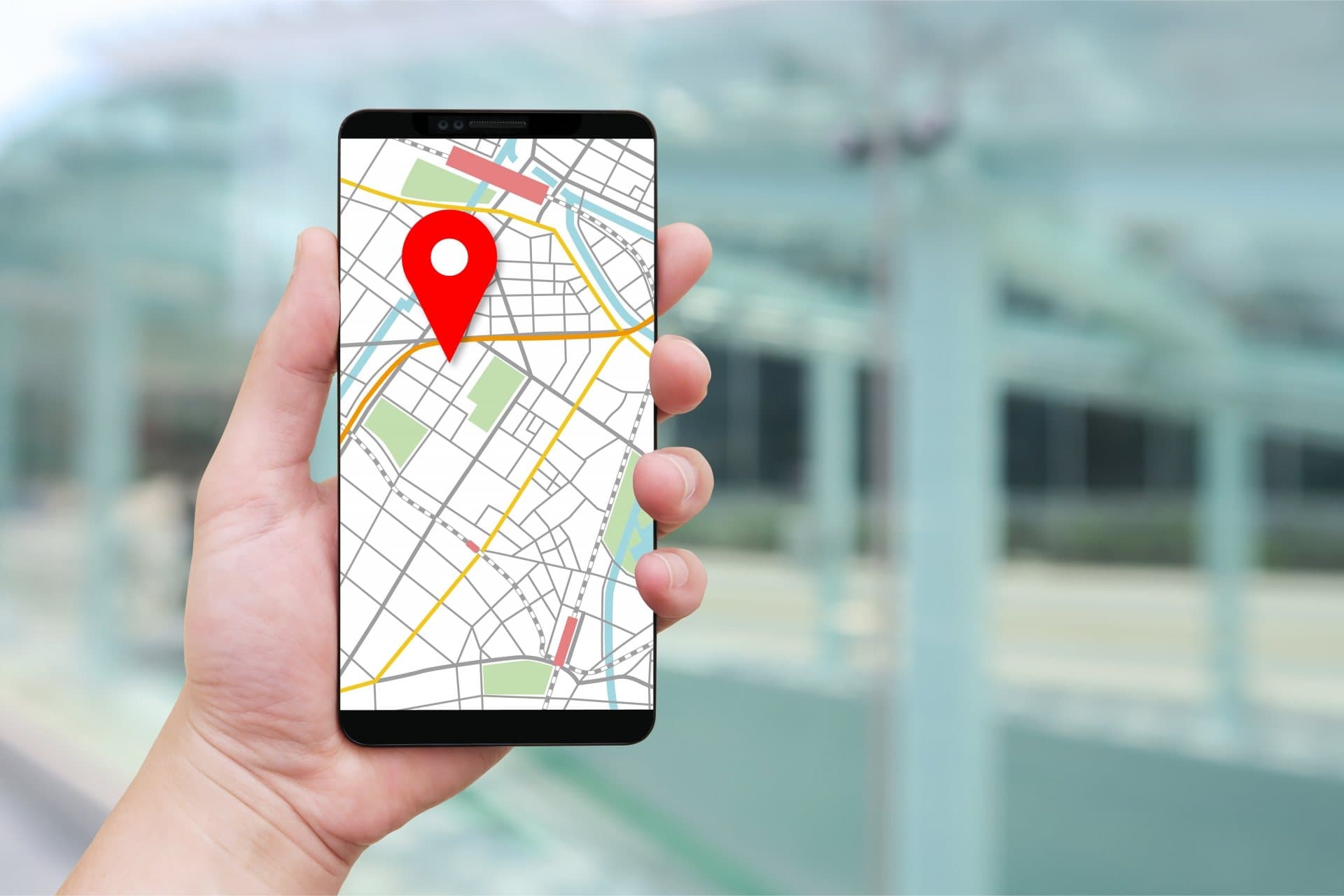 スマホナビをセットした車内